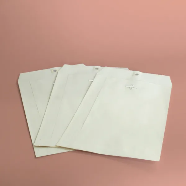 Buste a sacco con gancio 19x26 cm - bianco