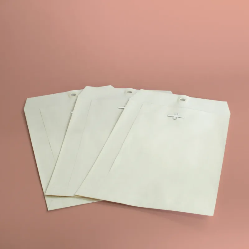 Buste a sacco con gancio 19x26 cm - bianco