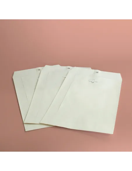 Buste a sacco con gancio 19x26 cm - bianco