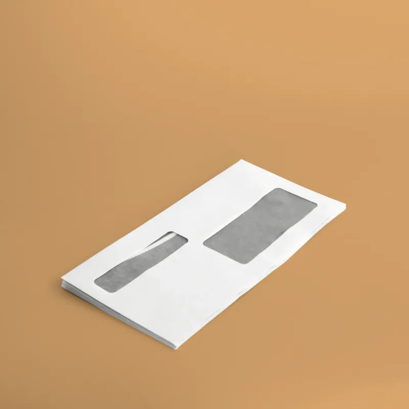 Buste doppia finestra 23x11,5 cm - bianco