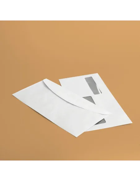 Buste doppia finestra 23x11,5 cm - bianco