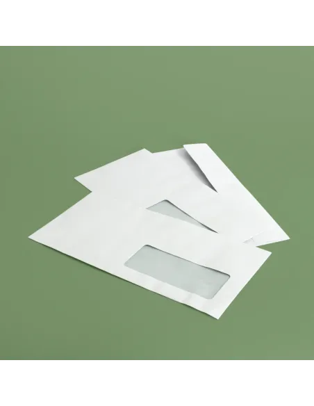 Buste commerciali con finestra 23x11 cm - bianco