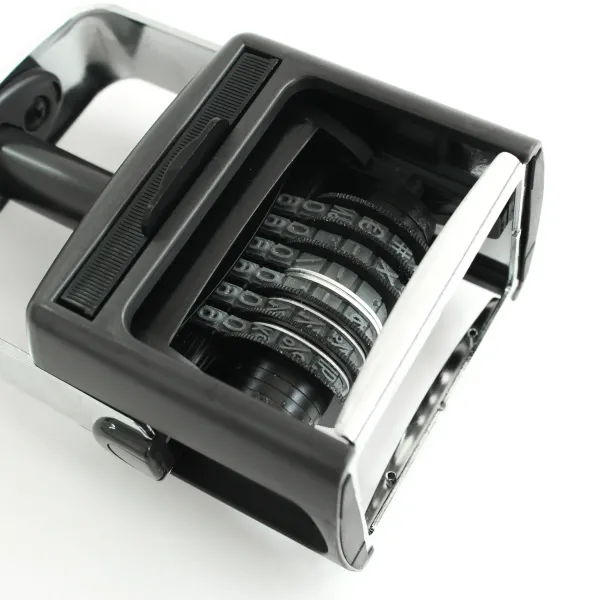 Timbro datario farmacia 56x33 mm - metallo 2