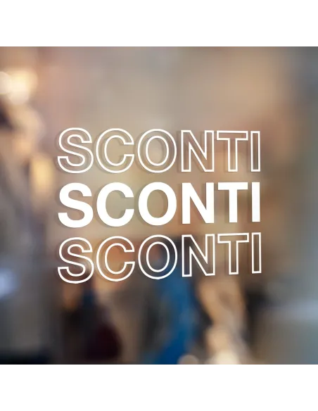 Vetrofanie saldi - sconti