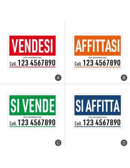 Cartelli vendesi - affittasi