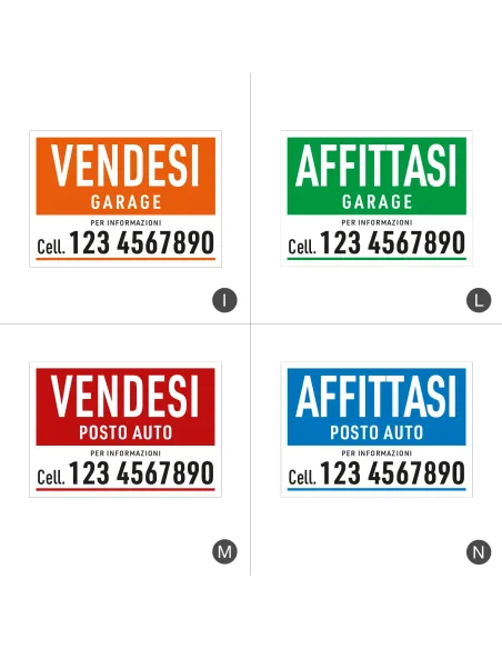 Cartelli vendesi - affittasi