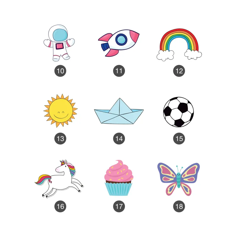 24 etichette con nome (47x19 mm)