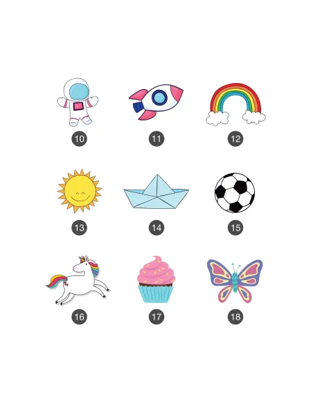 Set 101 pz etichette scuola