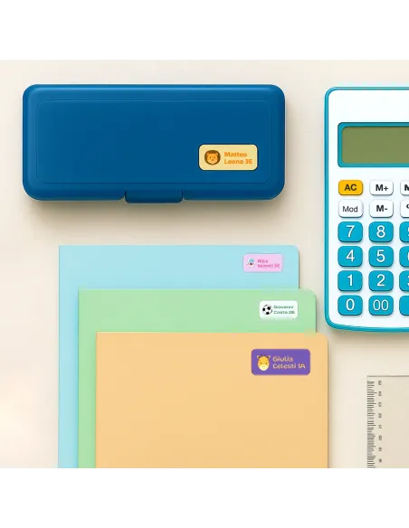 Set 101 pz etichette scuola