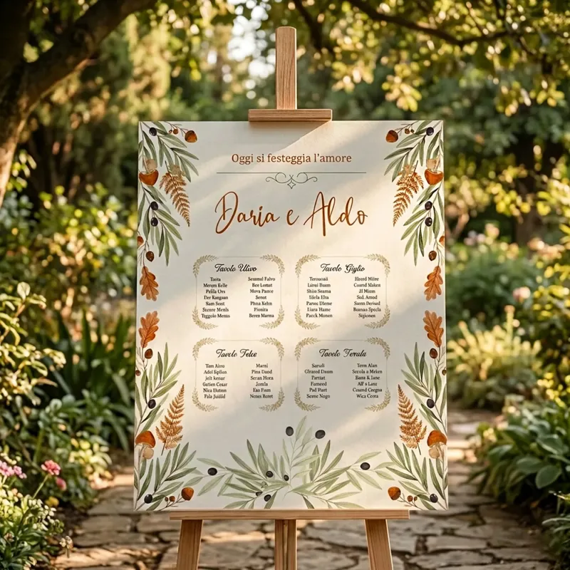 Tableau mariage
