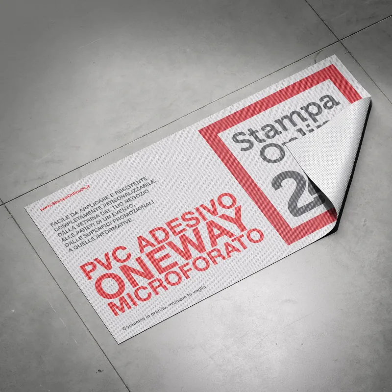 PVC  oneway - microforato adesivo