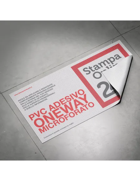 PVC  oneway - microforato adesivo