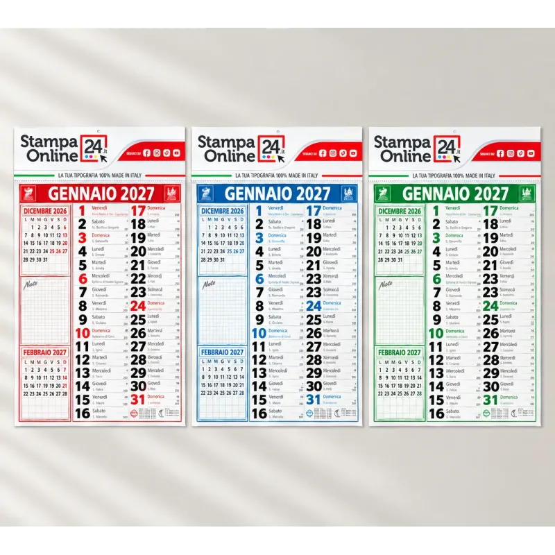 Calendari olandesi note