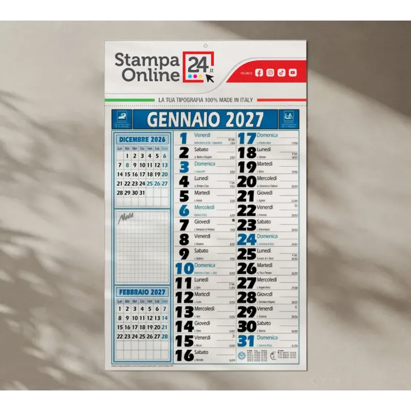 Calendari olandesi note