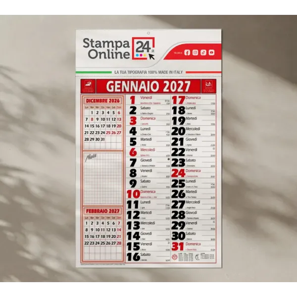 Calendari olandesi note 2