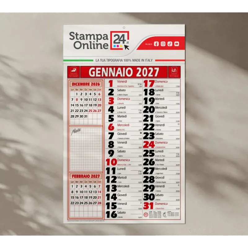 Calendari olandesi note