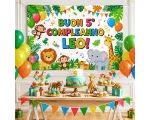 Poster retro tavolo torta bambini – decorazione per festa