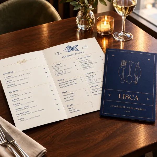 Menu 1 piega - 2 ante